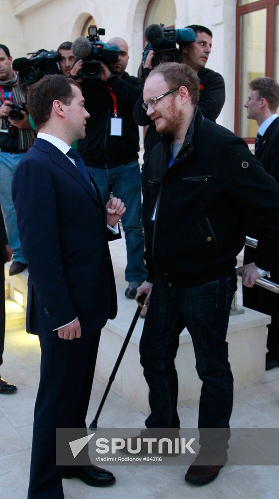 Dmitry Medvedev visits Palestinian National Authority