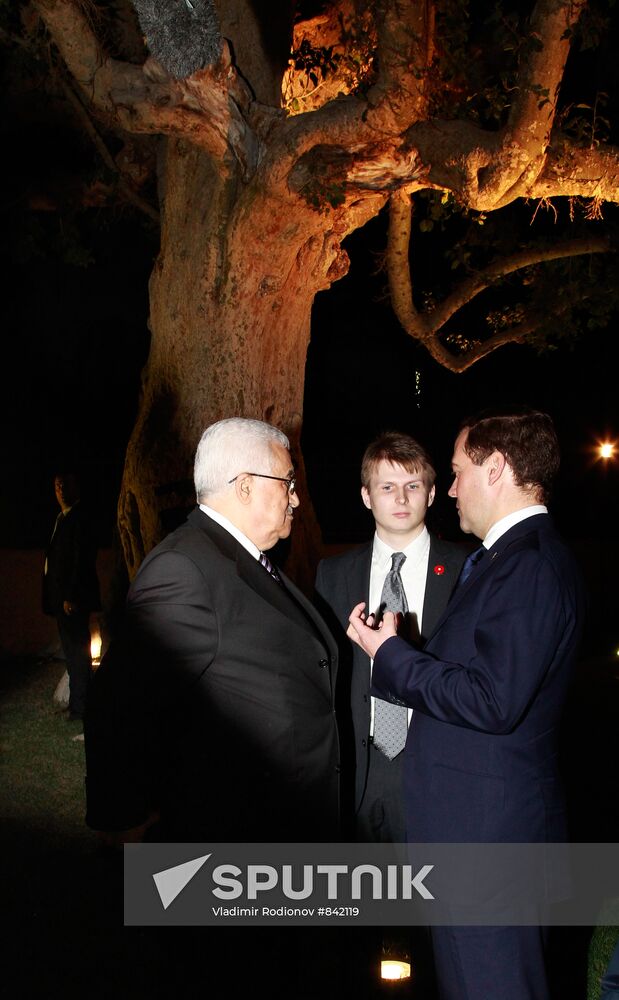 Dmitry Medvedev visits Palestinian National Authority