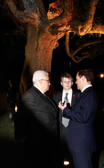 Dmitry Medvedev visits Palestinian National Authority