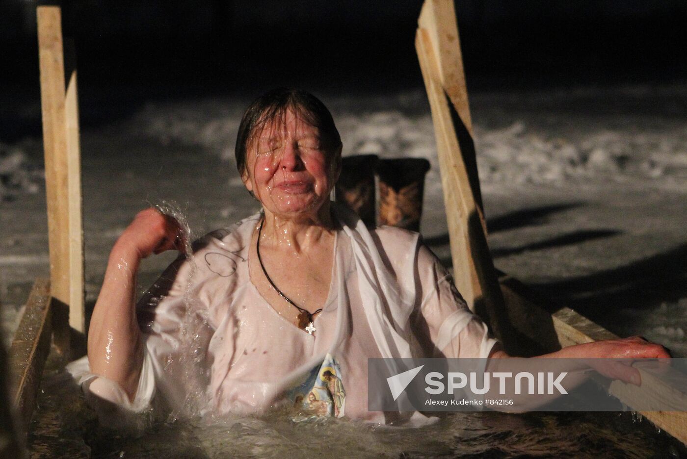 Epiphany bathing in Volokolamsk