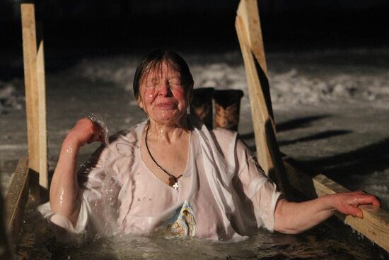 Epiphany bathing in Volokolamsk