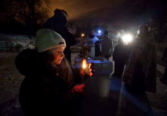 Epiphany bathing at Kolomenskoye