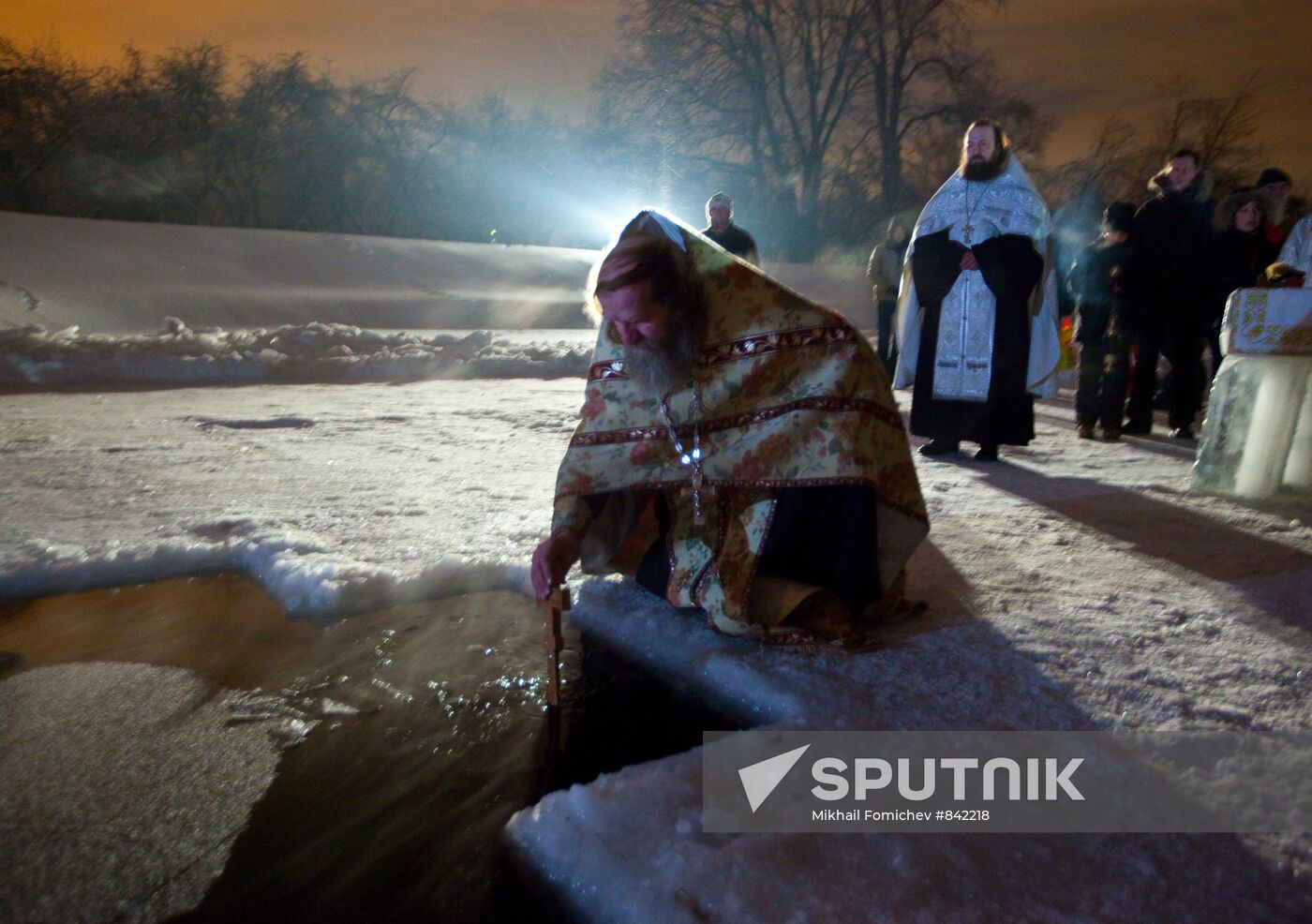 Epiphany bathing at Kolomenskoye