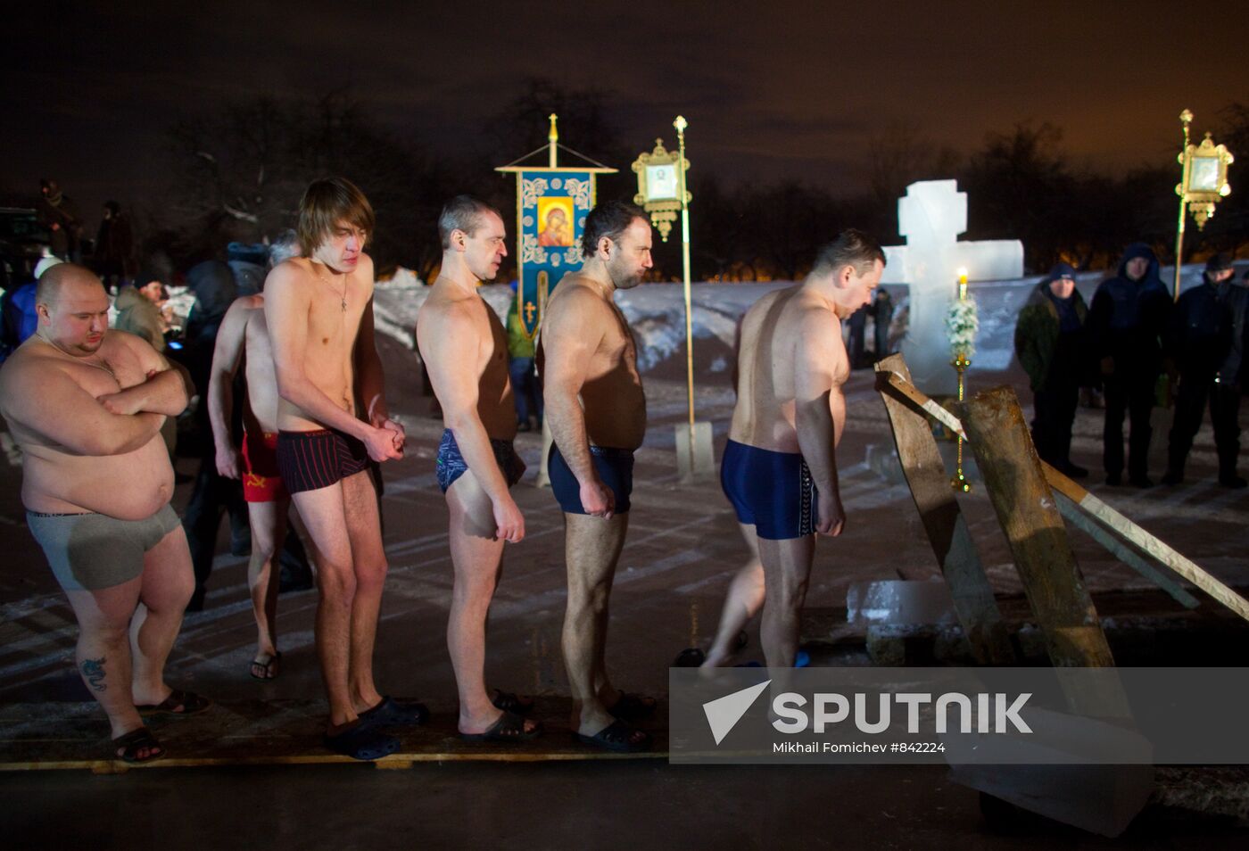 Epiphany bathing at Kolomenskoye