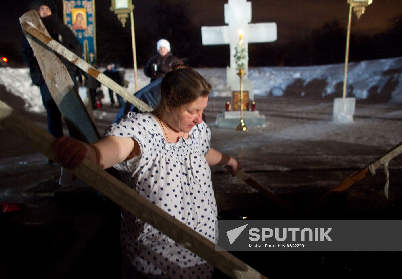 Epiphany bathing at Kolomenskoye