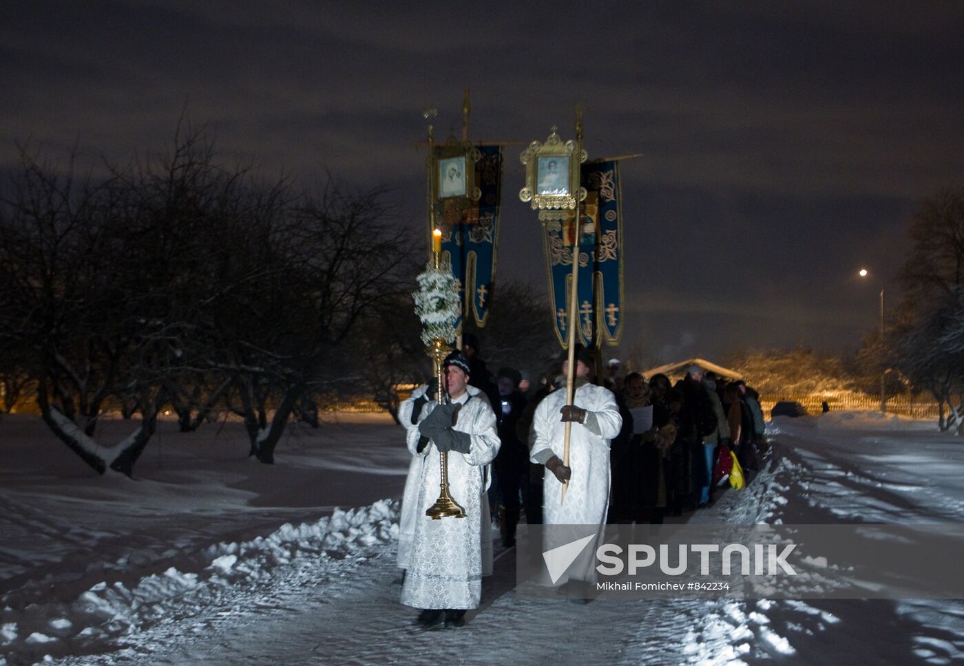 Epiphany bathing at Kolomenskoye