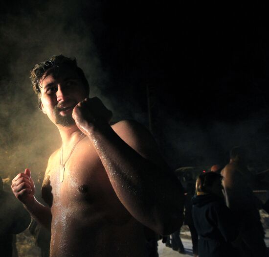 Epiphany bathing in Serebryannyi Bor