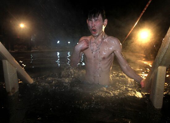 Epiphany bathing in Serebryannyi Bor