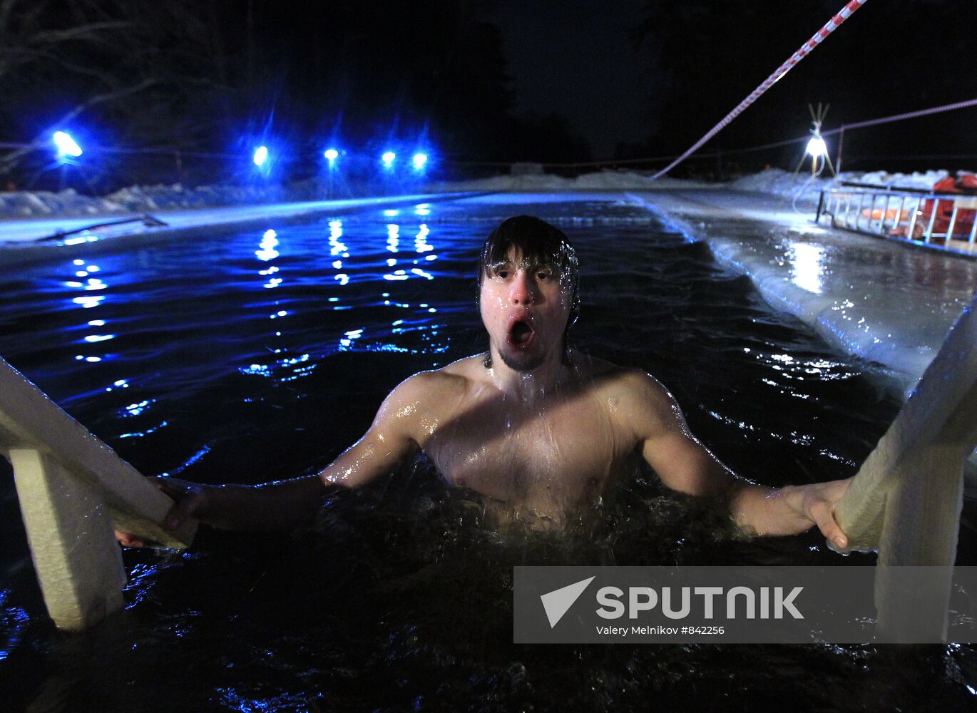 Epiphany bathing in Serebryannyi Bor