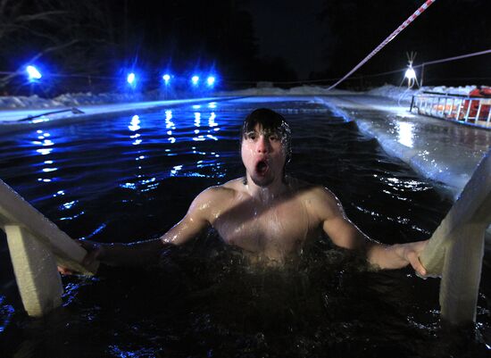 Epiphany bathing in Serebryannyi Bor