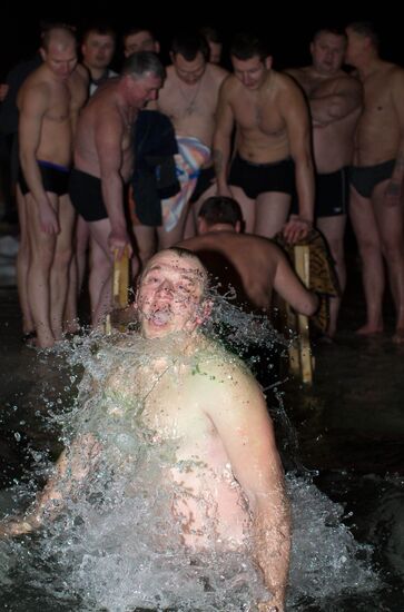 Epiphany bathing in Valdai