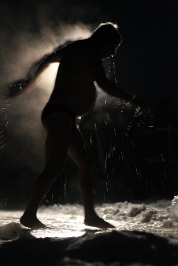 Epiphany bathing in Volokolamsk District