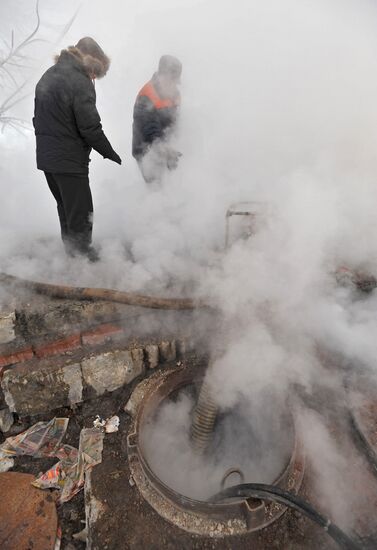 Heat pipe breaks in Yekaterinburg