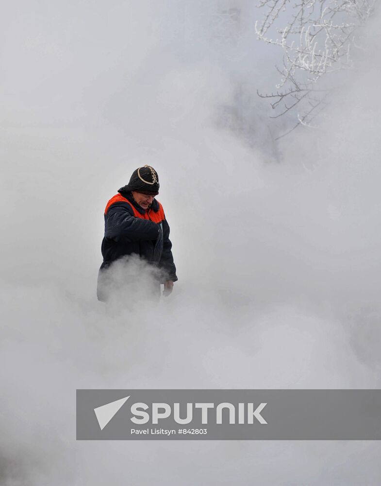Heat pipe breaks in Yekaterinburg