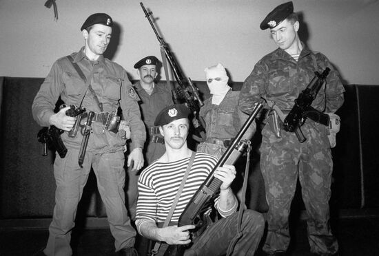 Servicemen of special-purpose unit