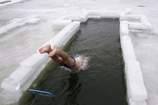 Orthodox believers celebrate Epiphany in Minsk