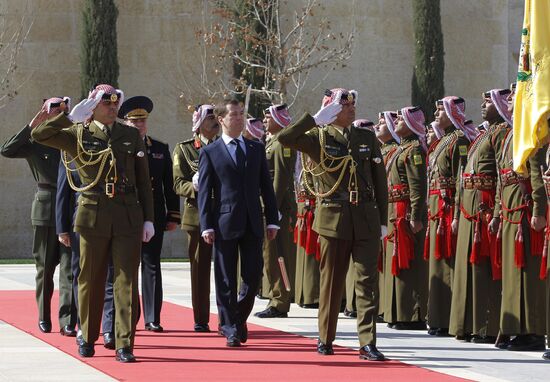 Dmitry Medvedev's visit to Jordan. Day 2