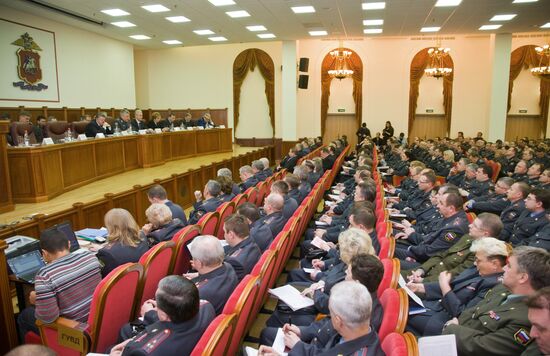 Moscow's Internal Affairs Chief Directorate board holds meeting
