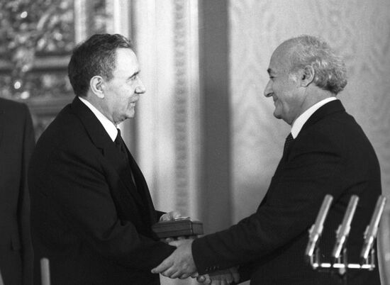 Andrei Gromyko and Aziz Mohamed