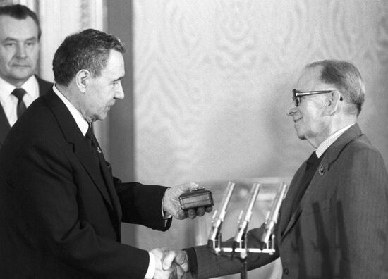 Andrei Gromyko and Giocondo Dias