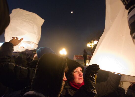 Rallies commemorate Stanislav Markelov and Anastasia Baburova