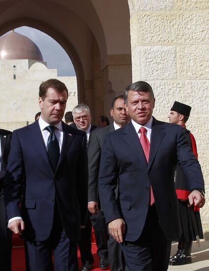 Dmitry Medvedev visits Jordan. Second Day.
