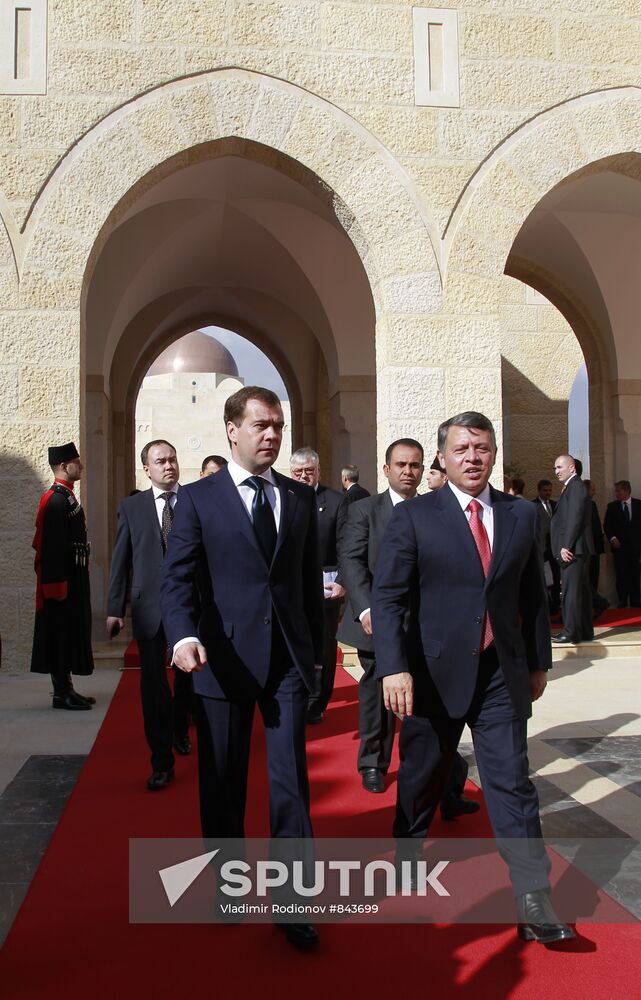 Dmitry Medvedev visits Jordan. Second Day.