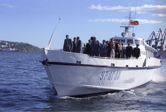 Boris Yeltsin's visit to Kamchatka