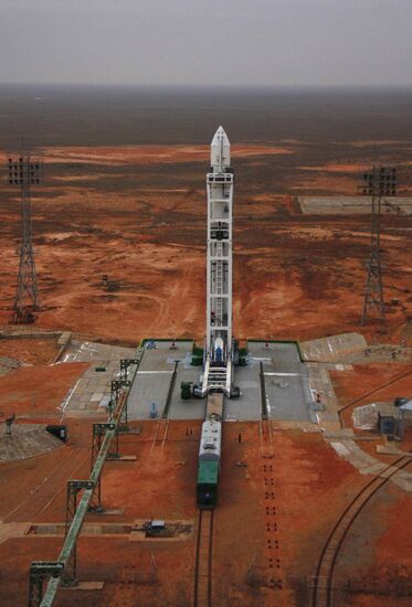 Launching Zenit-3M carrier rocket with Elektro-L satellite