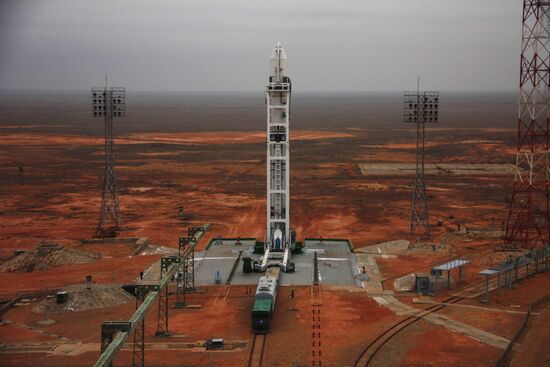 Launching Zenit-3M carrier rocket with Elektro-L satellite