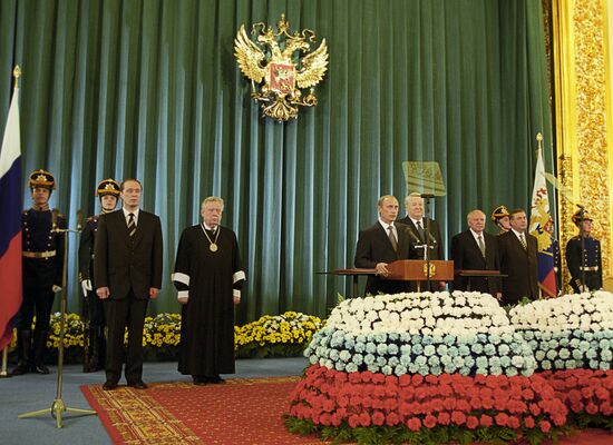 Vladimir Putin inaugurated