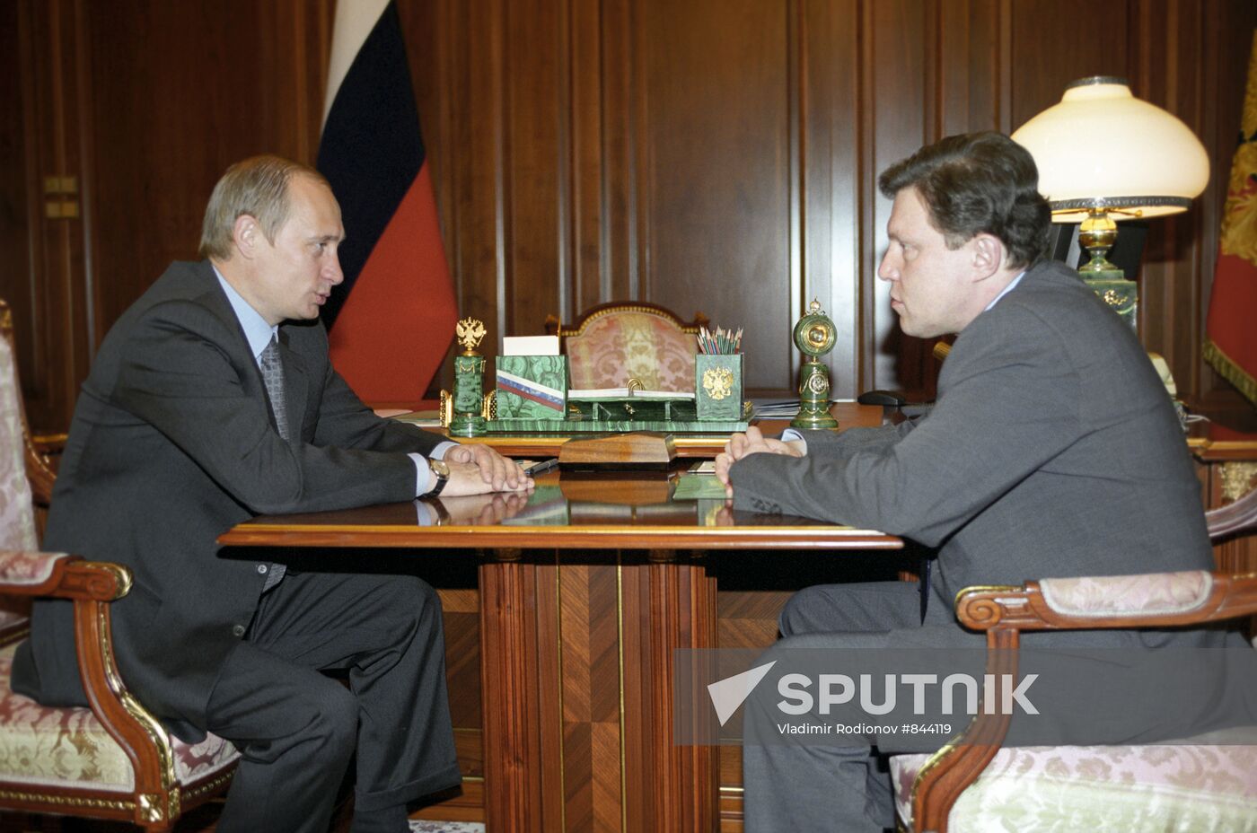 Vladimir Putin meets with Gennady Yavlinsky