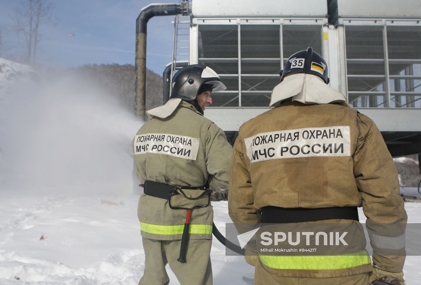 EMERCOM drills at sports venues in Sochi