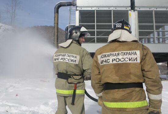 EMERCOM drills at sports venues in Sochi