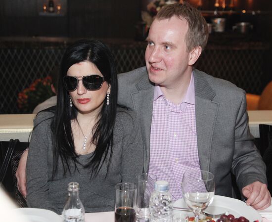 Diana Gurtskaya with her husband, lawyer Pyotr Kucherenko