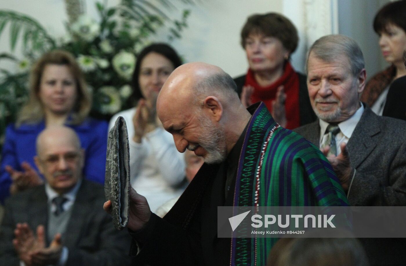 Hamid Karzai at Russian Foreign Ministry's Diplomatic Academy