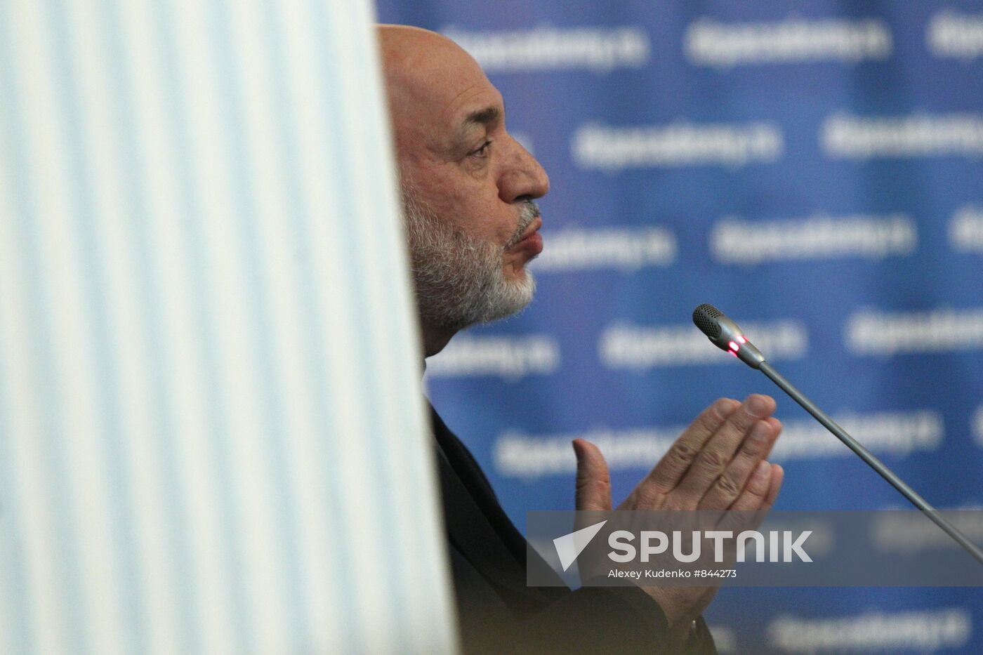 Hamid Karzai at Russian Foreign Ministry's Diplomatic Academy