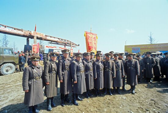Golden Spike Ceremony at BAM railway
