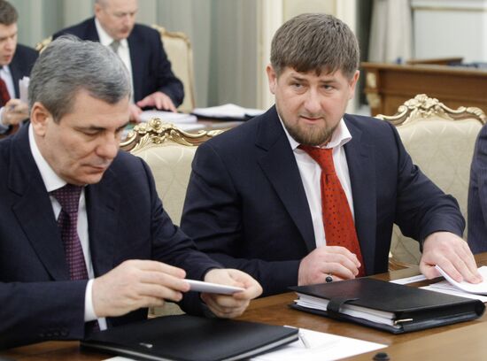 Arsen Kanokov and Ramzan Kadyrov