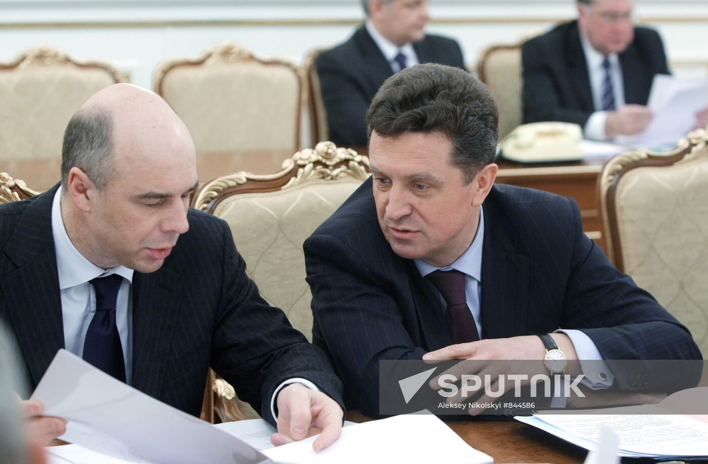 Anton Siluanov and Valery Gayevsky