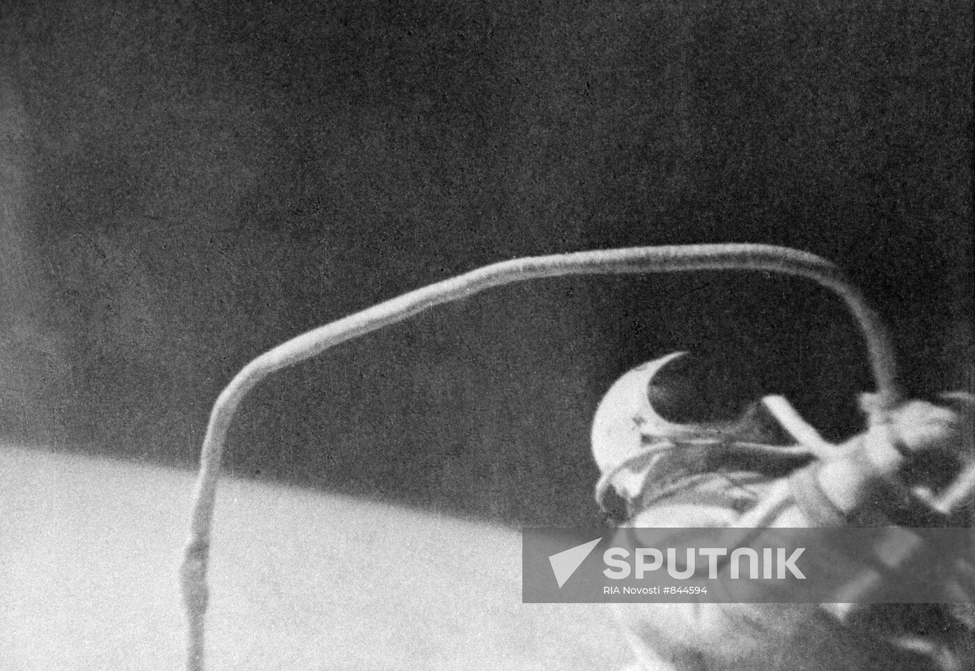 Cosmonaut Alexei Leonov takes first step into space