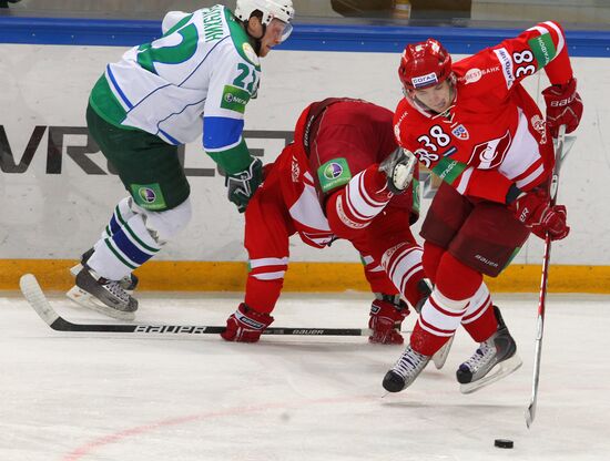 Ice Hockey. KHL. Spartak vs Salavat Yulaev