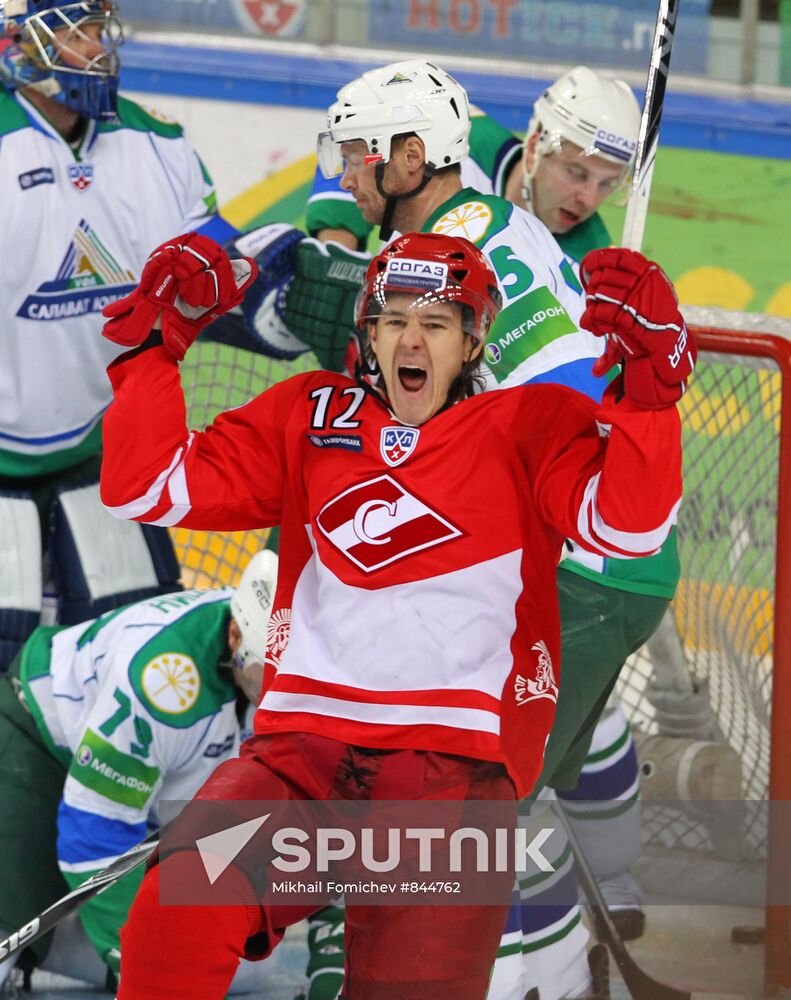 Ice Hockey. KHL. Spartak vs Salavat Yulaev