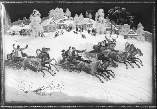 Miniature "Winter Troika"