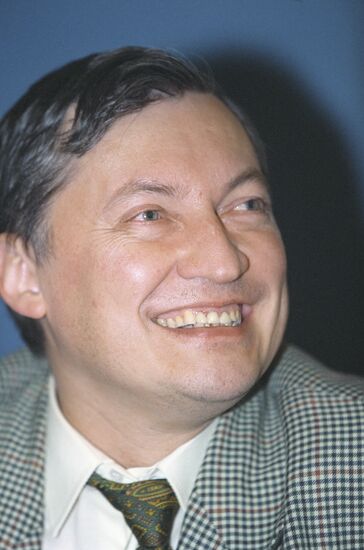 World chess champion Anatoly Karpov