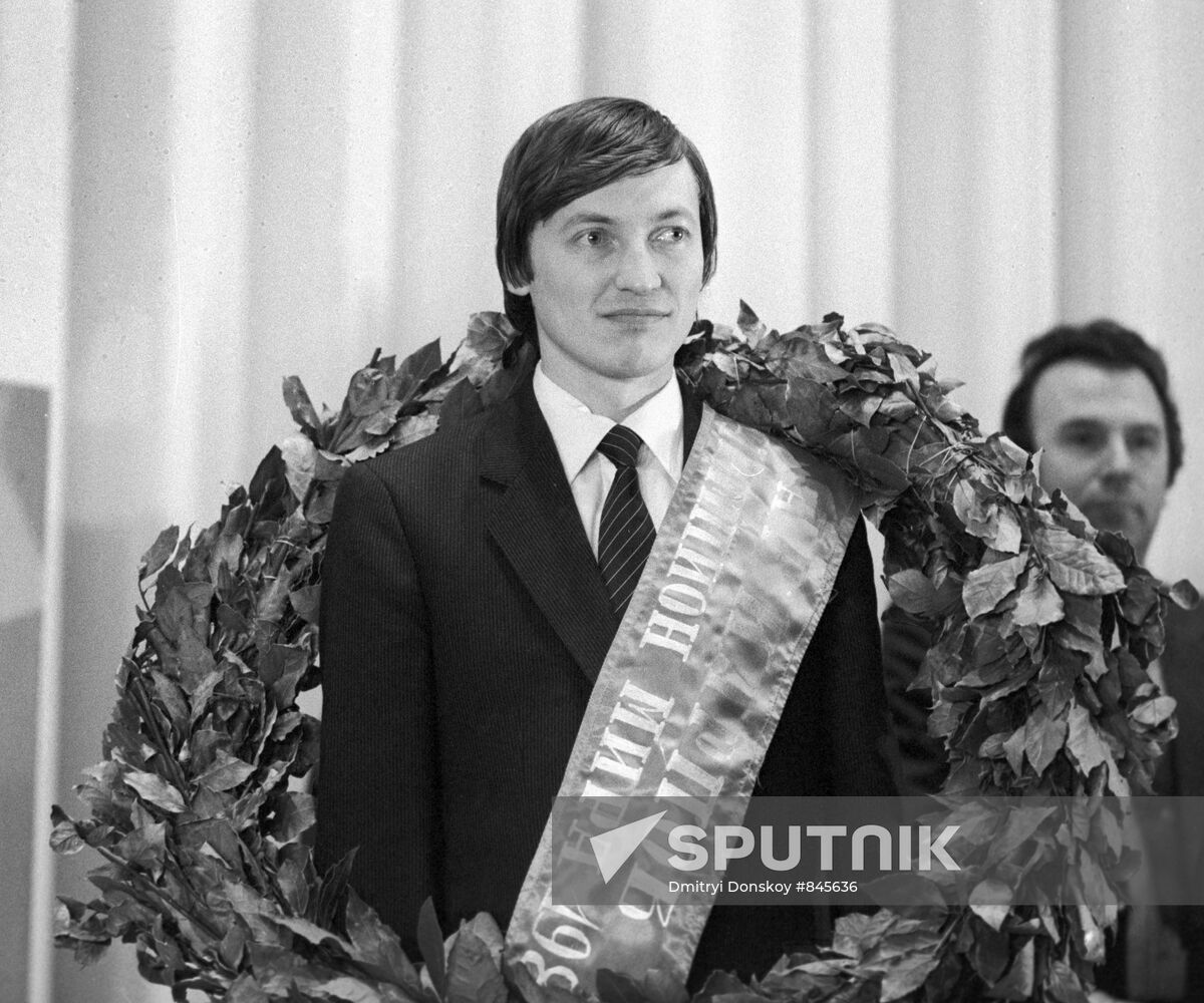 Chess player Anatoly Karpov