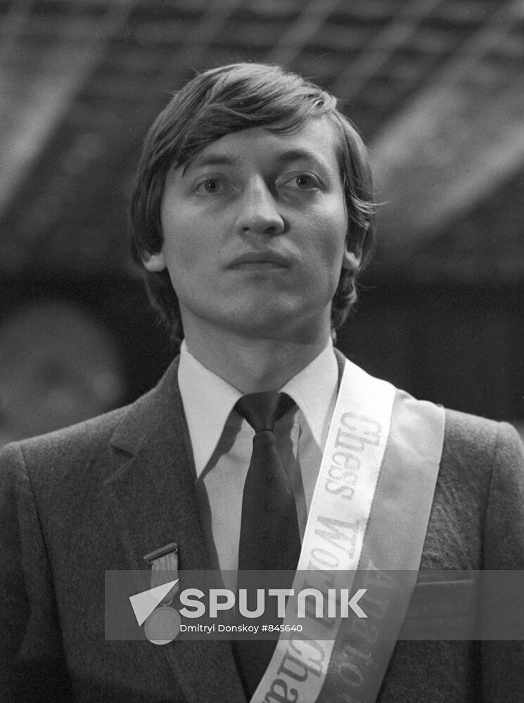 Chess player Anatoly Karpov