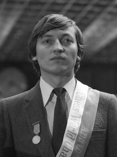 Chess player Anatoly Karpov
