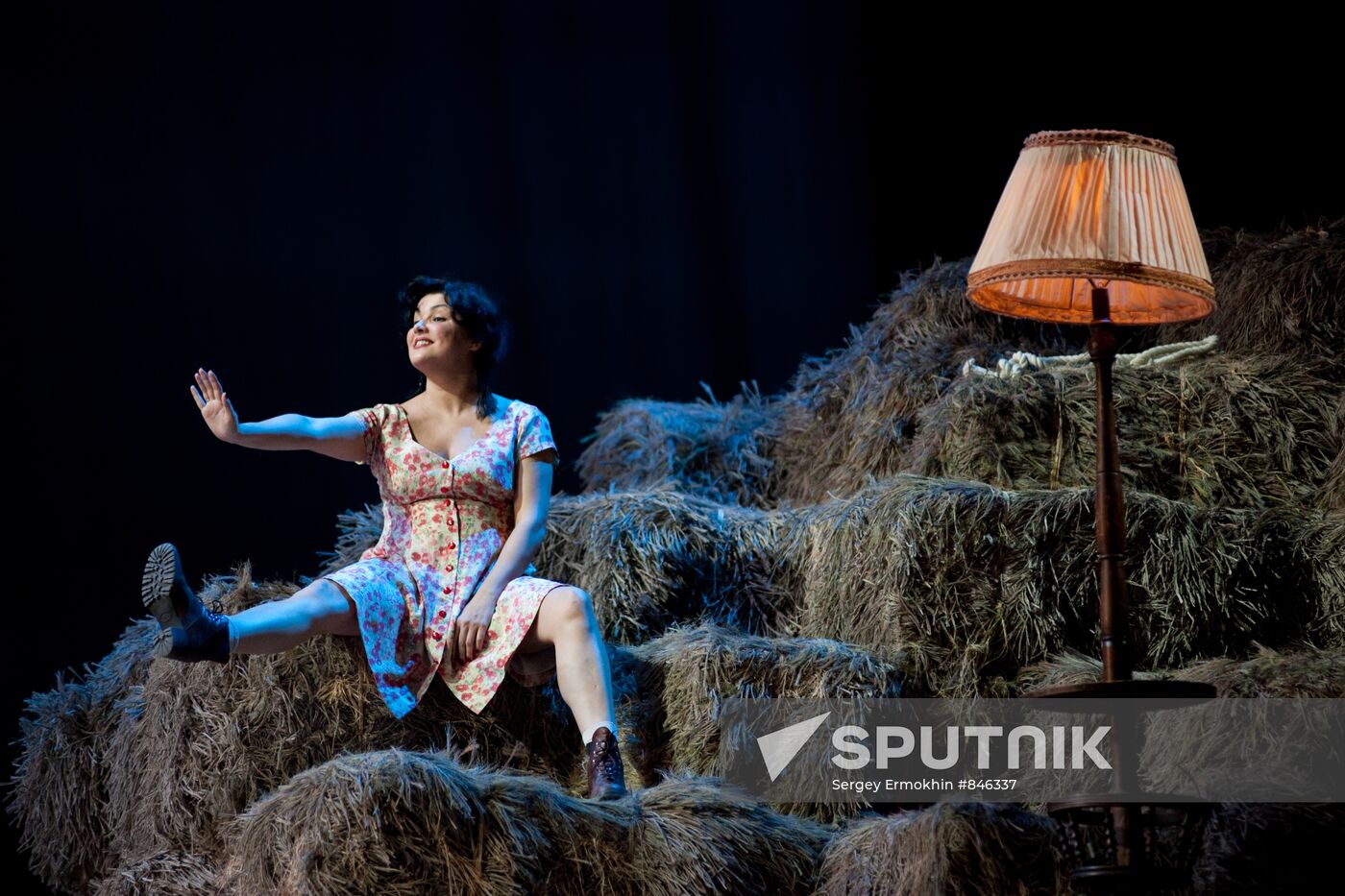 Dress rehearsal of opera "The Elixir of Love"