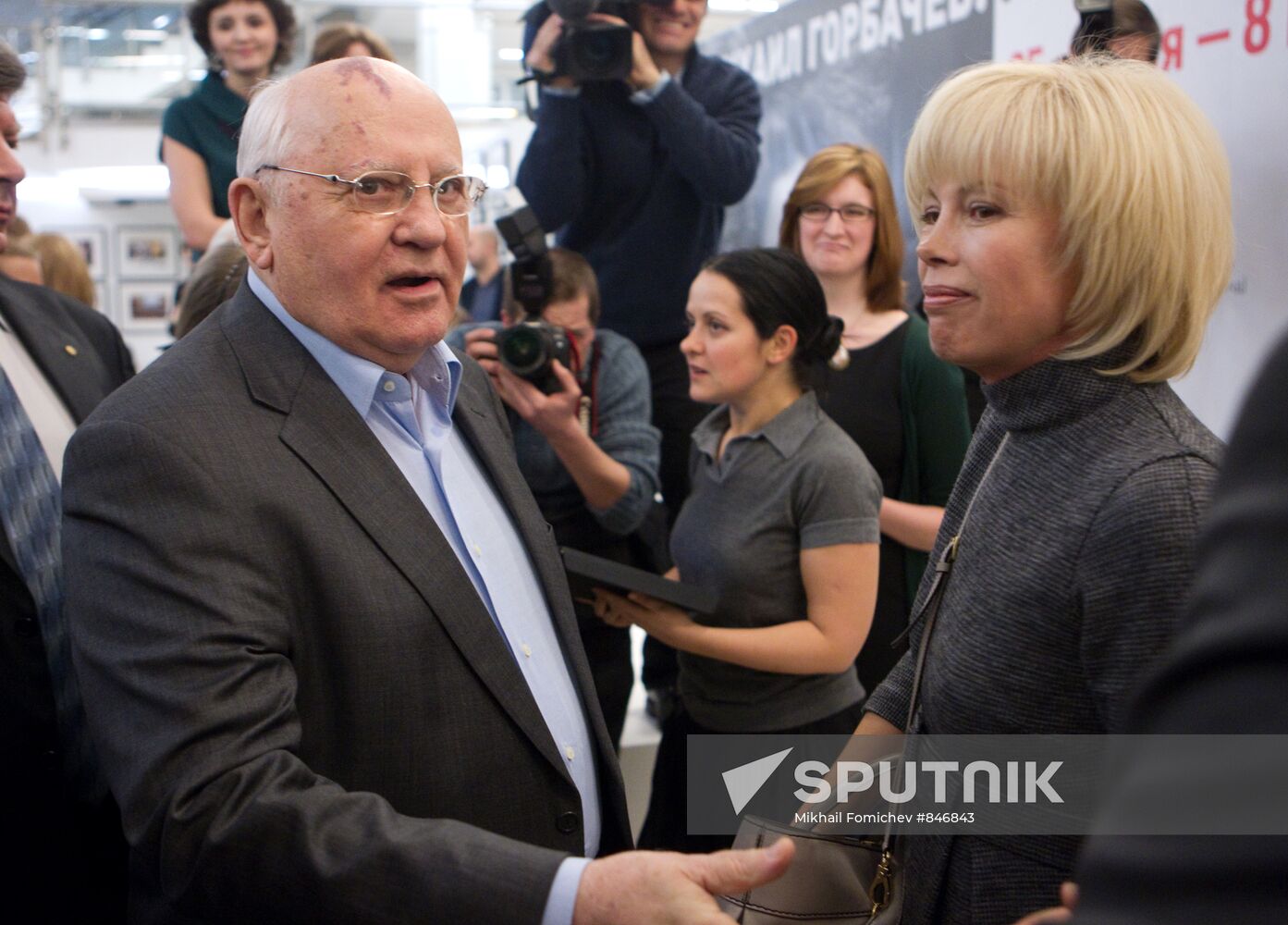 Mikhail Gorbachev and Irina Virganskaya